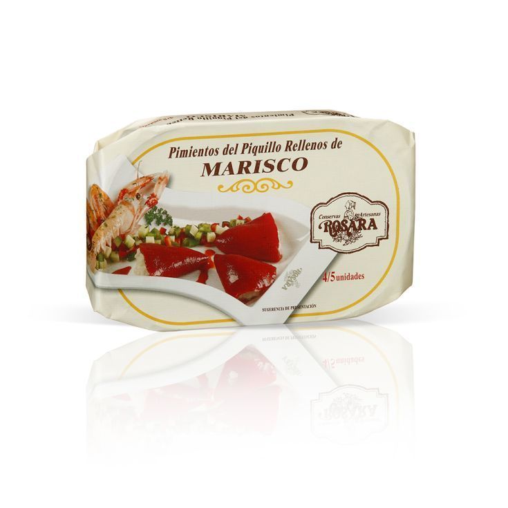 Pimientos de piquillo rellenos de marisco ROSARA.