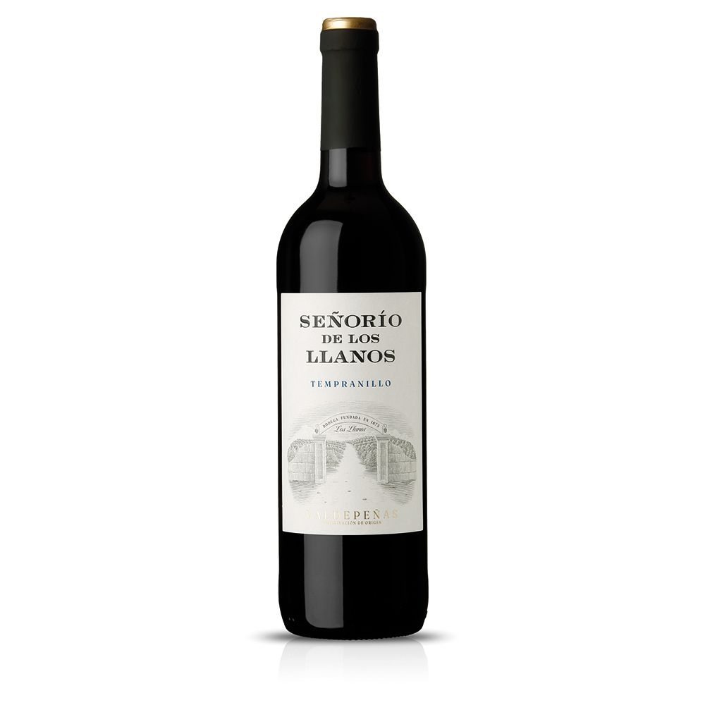 Vino tinto tempranillo D.O. Valdepeñas SEÑORIO DE LOS LLANOS 75 cl.
