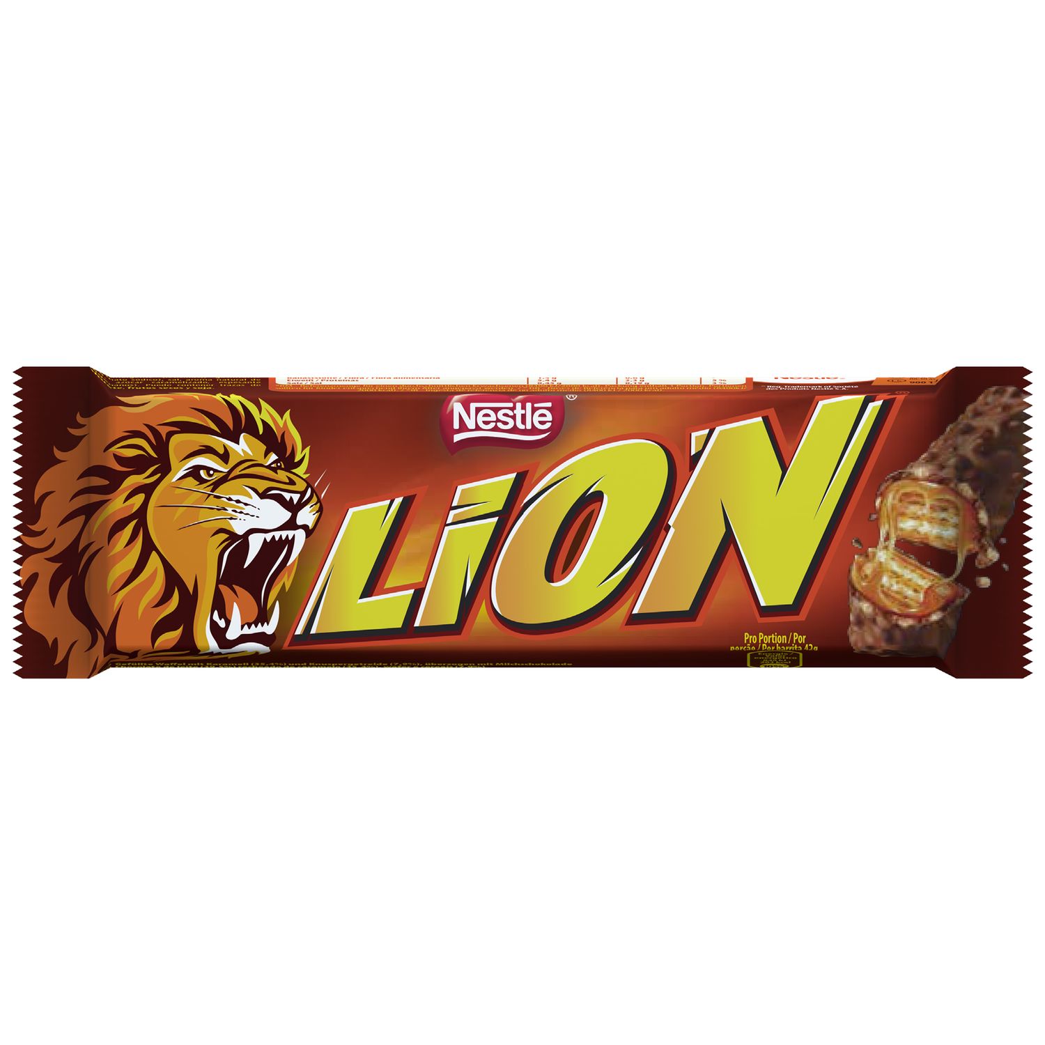 Barritas choco-caramelo lion NESTLE 42 g.