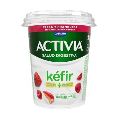 Kéfir con fresa y frambuesa ACTIVIA de DANONE 380 g.