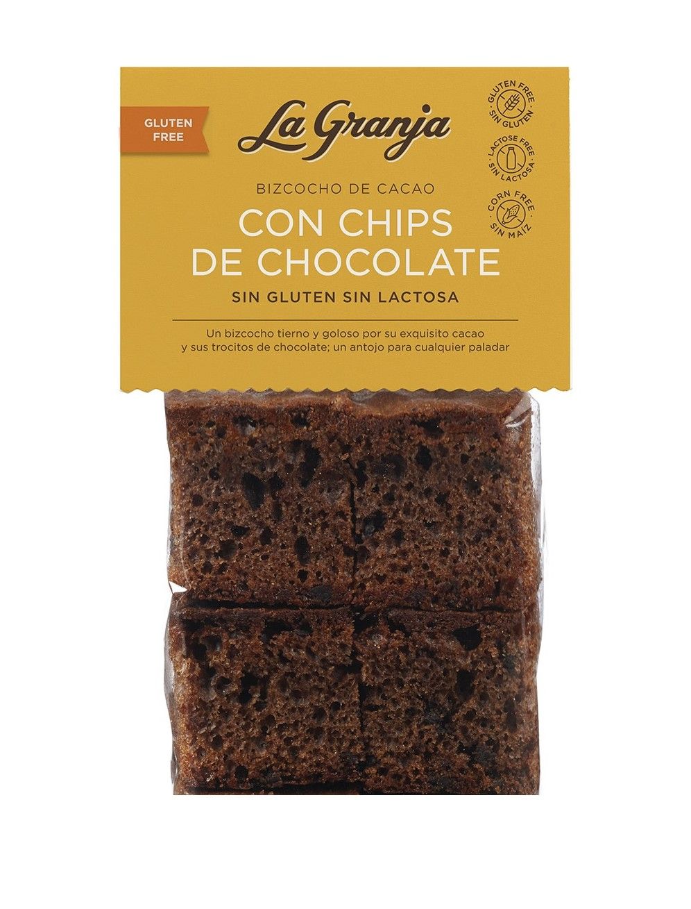 Bizcocho de cacao con chip de chocolate LA GRANJA 350 g.