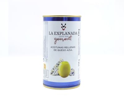 Aceitunas rellenas de queso azul LA EXPLANADA 350 g.