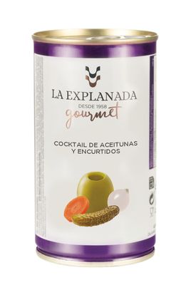 Cocktail de aceitunas y encurtidos LA EXPLANADA 350 g.