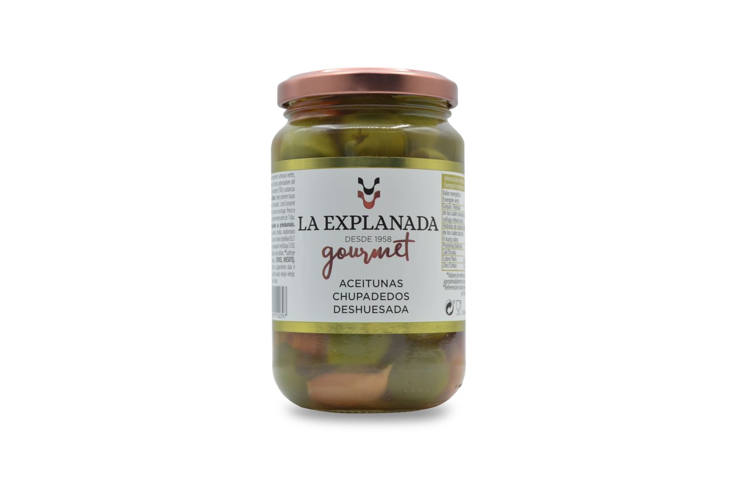 Aceitunas chupadedos deshuesada LA EXPLANADA 200 g.