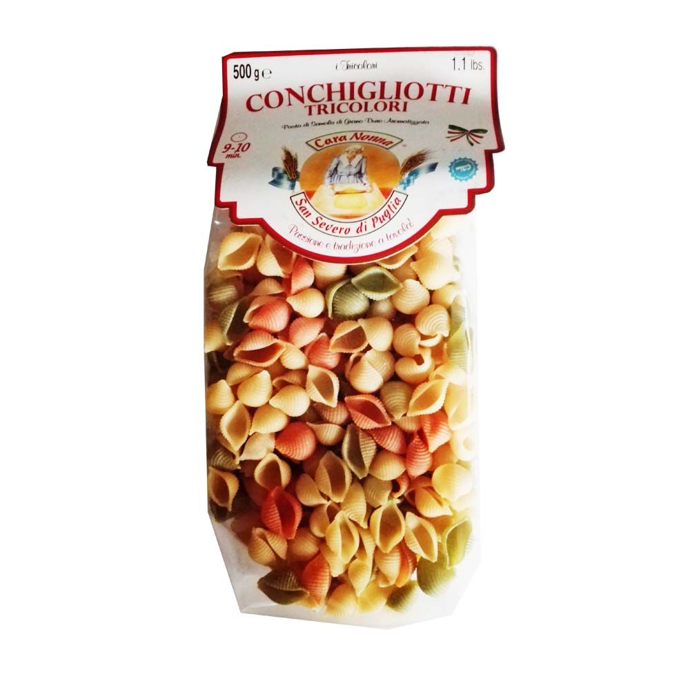 Conchas tricolor CARA NONNA 500 g.