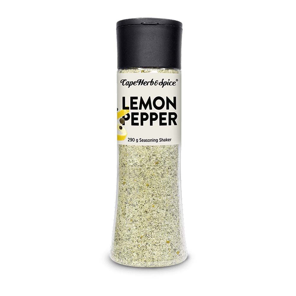Sazonador de limón y pimienta negra CAPE HERB &amp; SPICE 290 g.