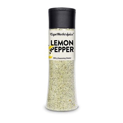 Sazonador de limón y pimienta negra CAPE HERB &amp; SPICE 290 g.