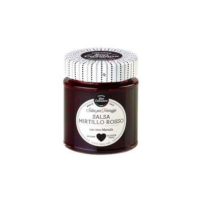 Salsa de arándanos con vino dulce SAN CASSIANO 170 g.