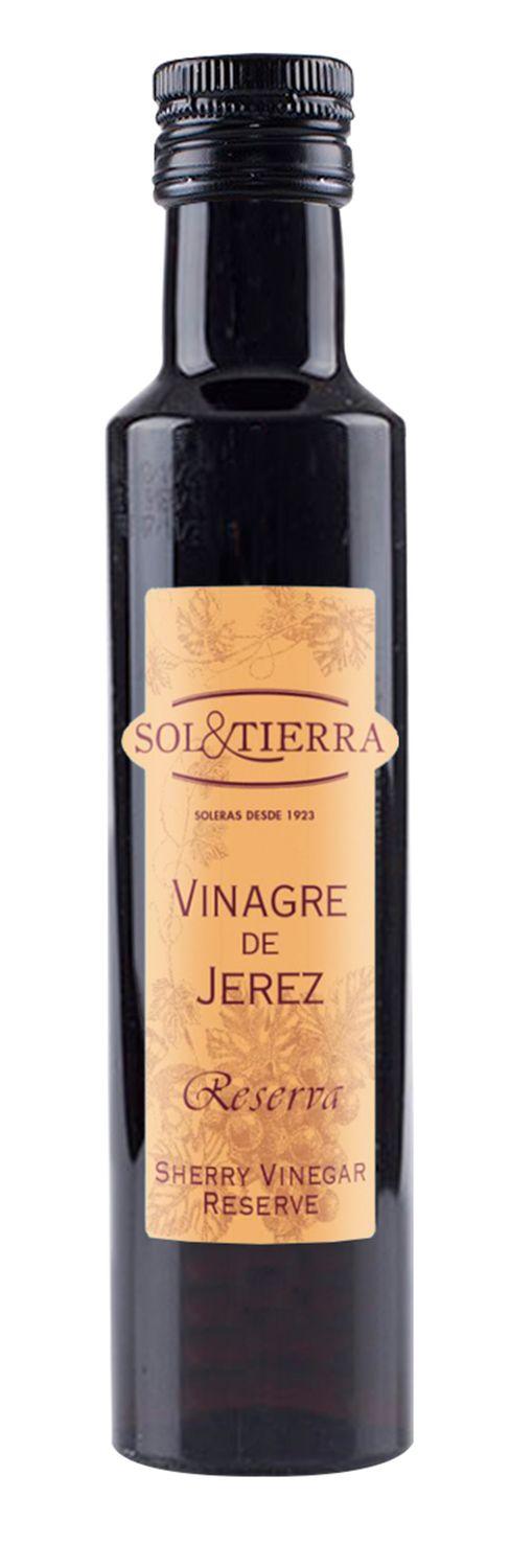 Vinagre de Jerez reserva SOL &amp; TIERRA 250 ml.