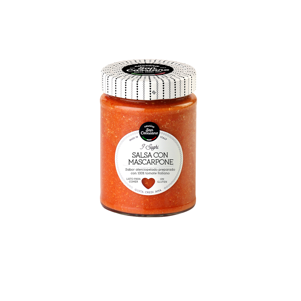 Salsa de tomate con mascarpone SAN CASSIANO 290 g.