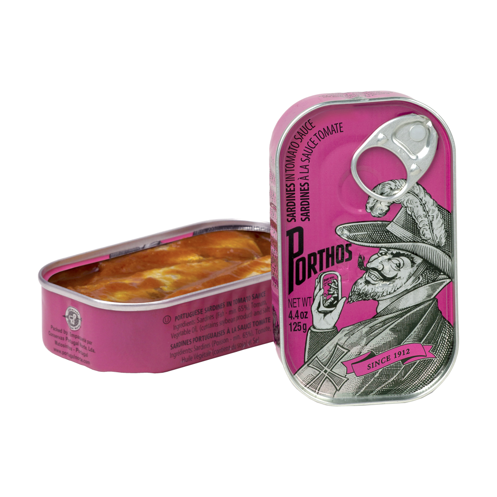 Sardinas en salsa de tomate PORTHOS 125 g.