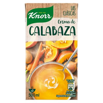 Crema casera de calabaza KNORR 500 ml.