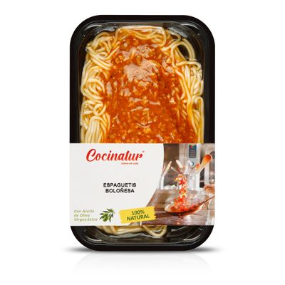Espaguetis boloñesa COCINATUR 350 g.