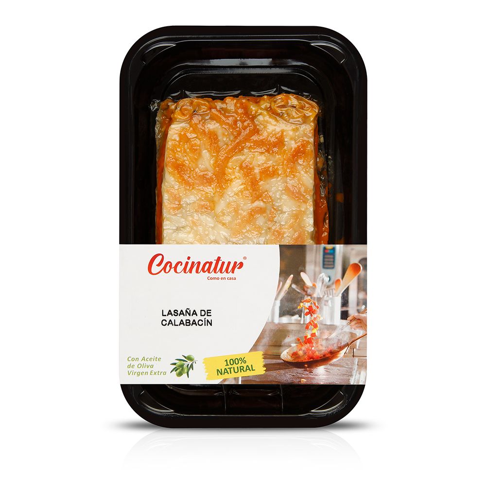 Lasaña de calabacín y pollo COCINATUR 350 g.