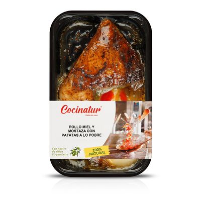 Pollo a la miel y mostaza COCINATUR 350 g.