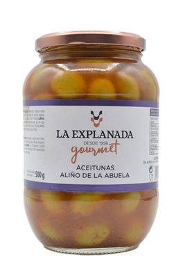 Aceitunas aliñadas de la abuela LA EXPLANADA 835 g.
