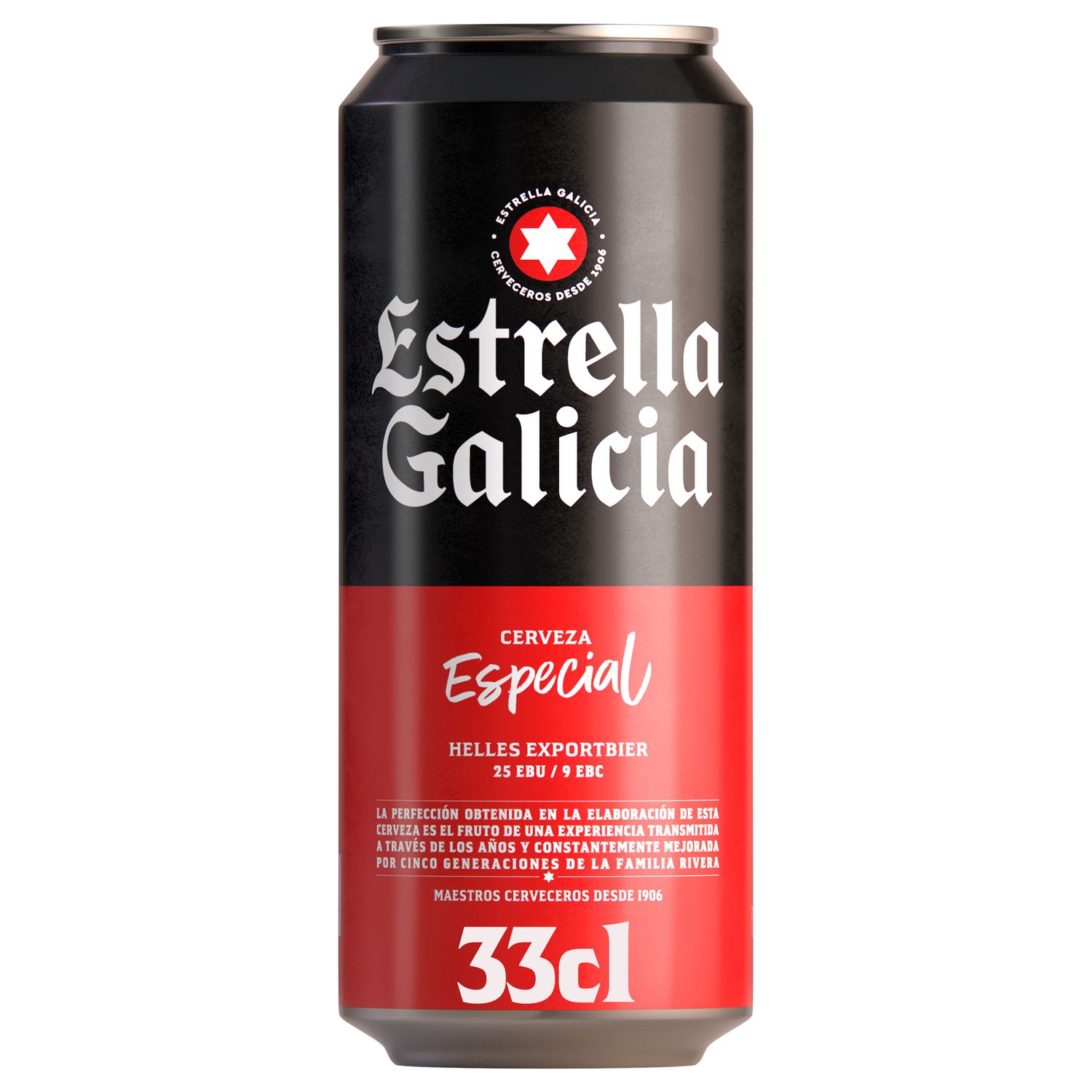 Lata cerveza ESTRELLA GALICIA 33 cl.