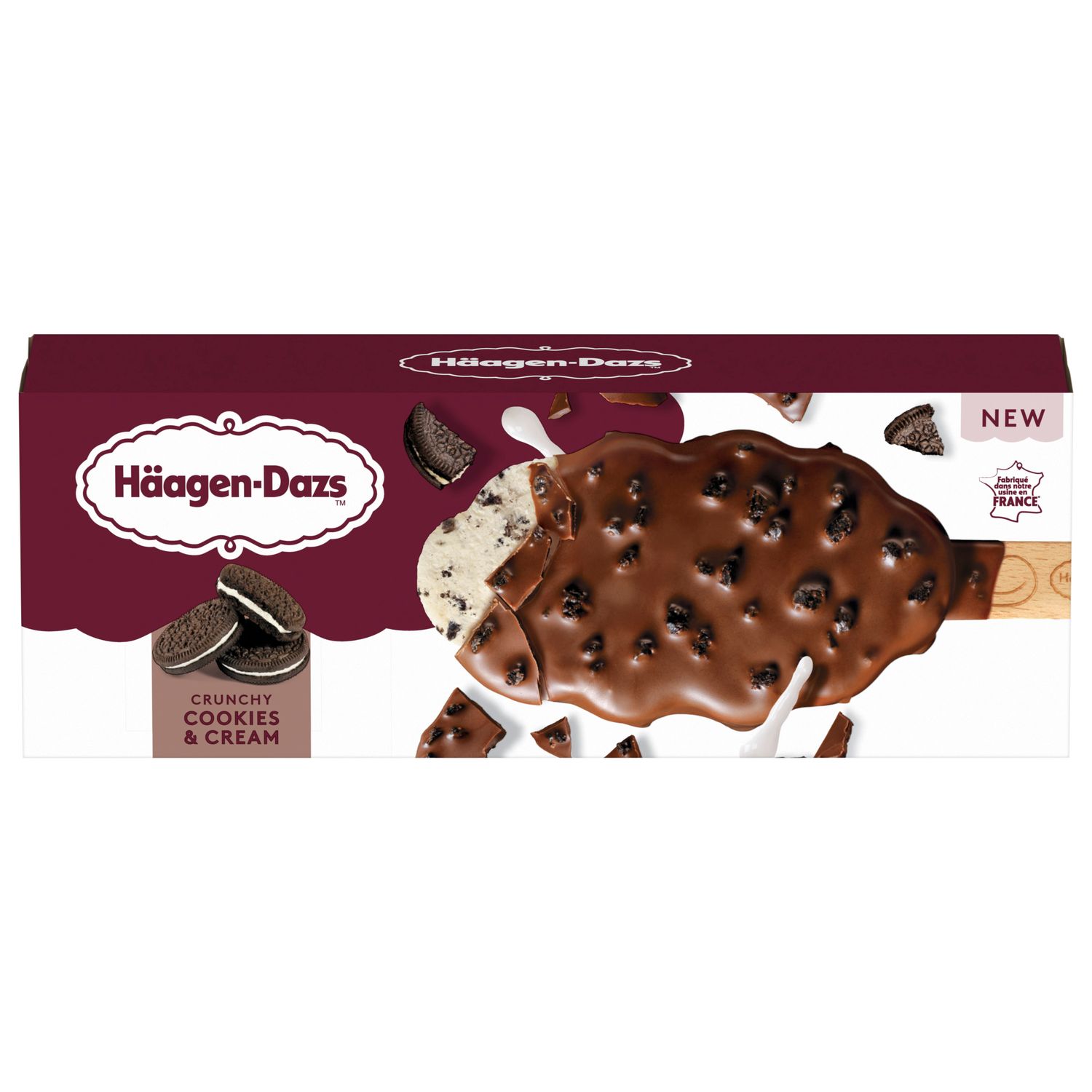 Helado bombón cookies &amp; cream HÄAGEN-DAZS 64 g.