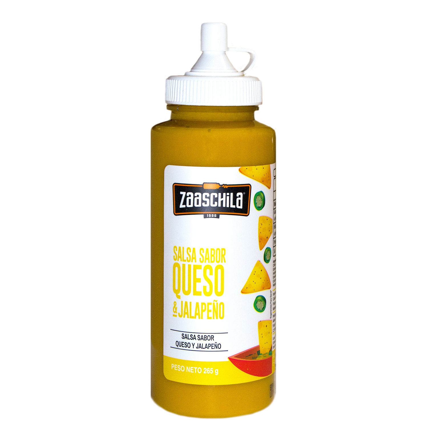 Salsa sabor queso y jalapeño ZAASCHILA 265 g.