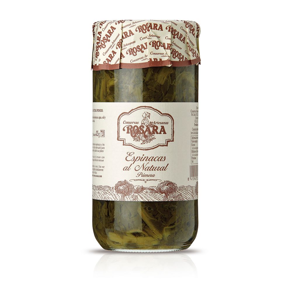 Espinacas al natural CONSERVAS ROSARA 660 g.
