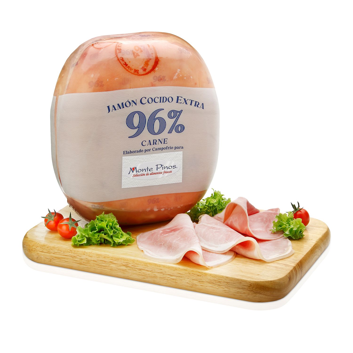 Jamón cocido extra 96% carne MONTE PINOS