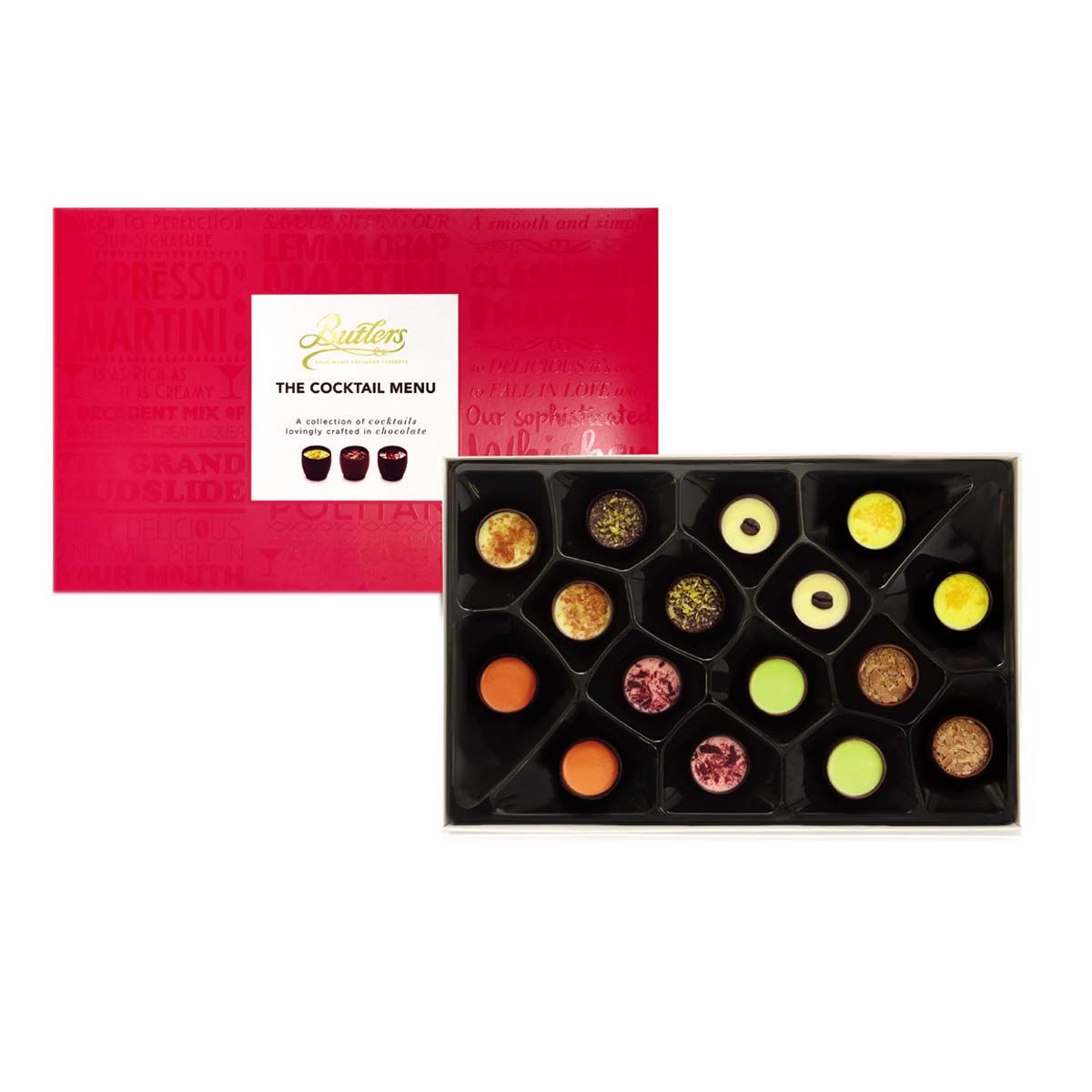 Bombones the cocktail menu BUTLERS 260 g.