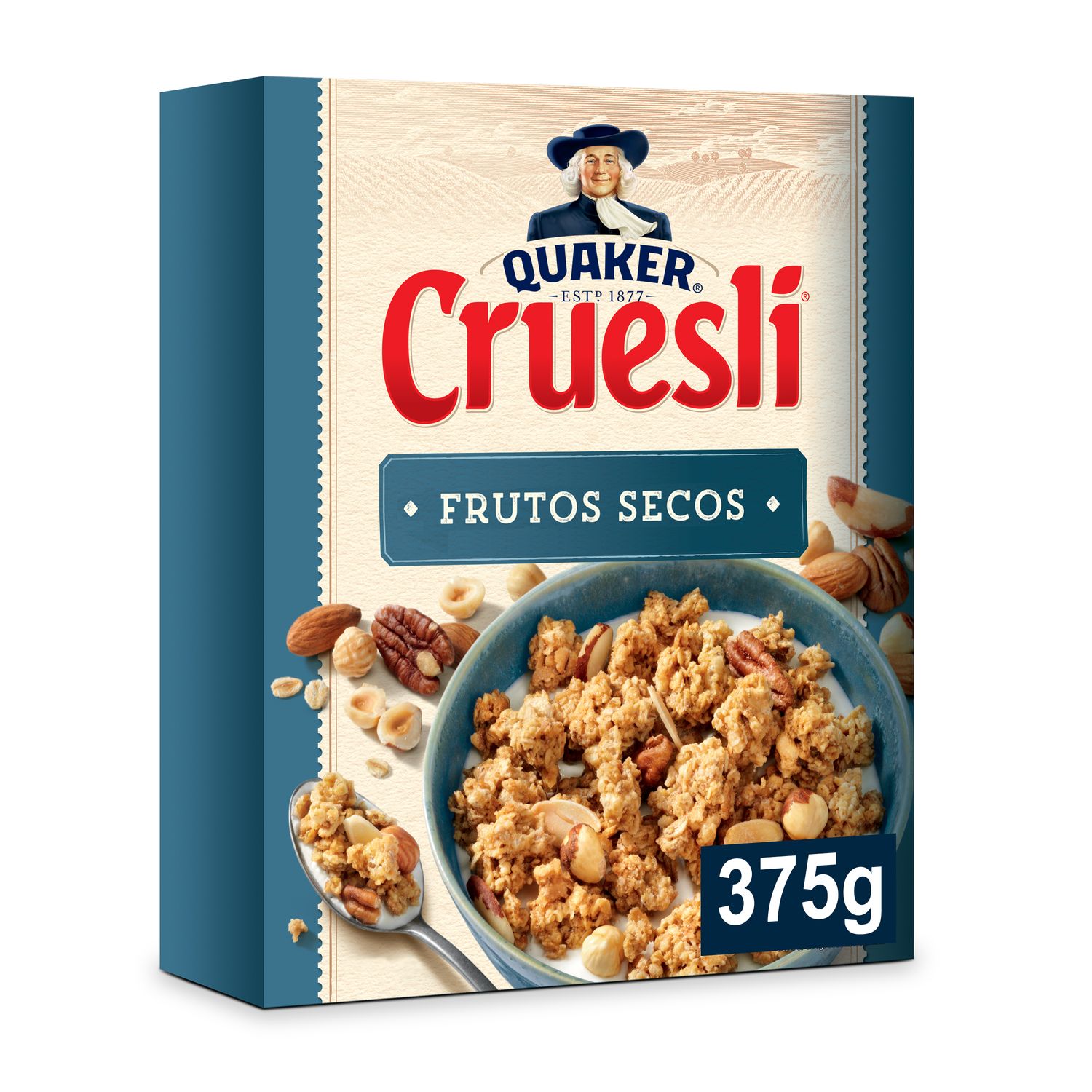 Cereales cruesli frutos secos QUAKER 375 g.