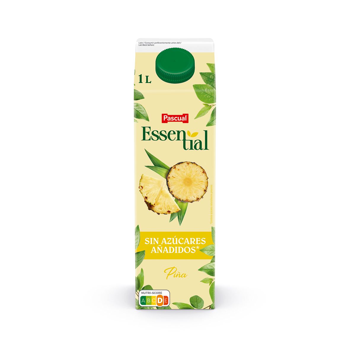 Zumo de piña essential sin azúcar PASCUAL 1 lt.