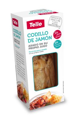 Codillo de jamón asado en su propio jugo TELLO 700 g.