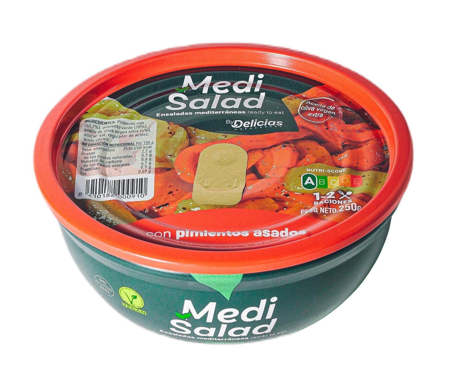 Ensalada con pimientos asados MEDI SALAD 250 g.