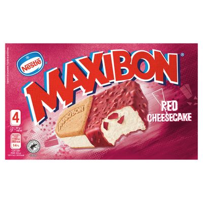 Helado Maxibon red cheesecake NESTLE 4 uds.