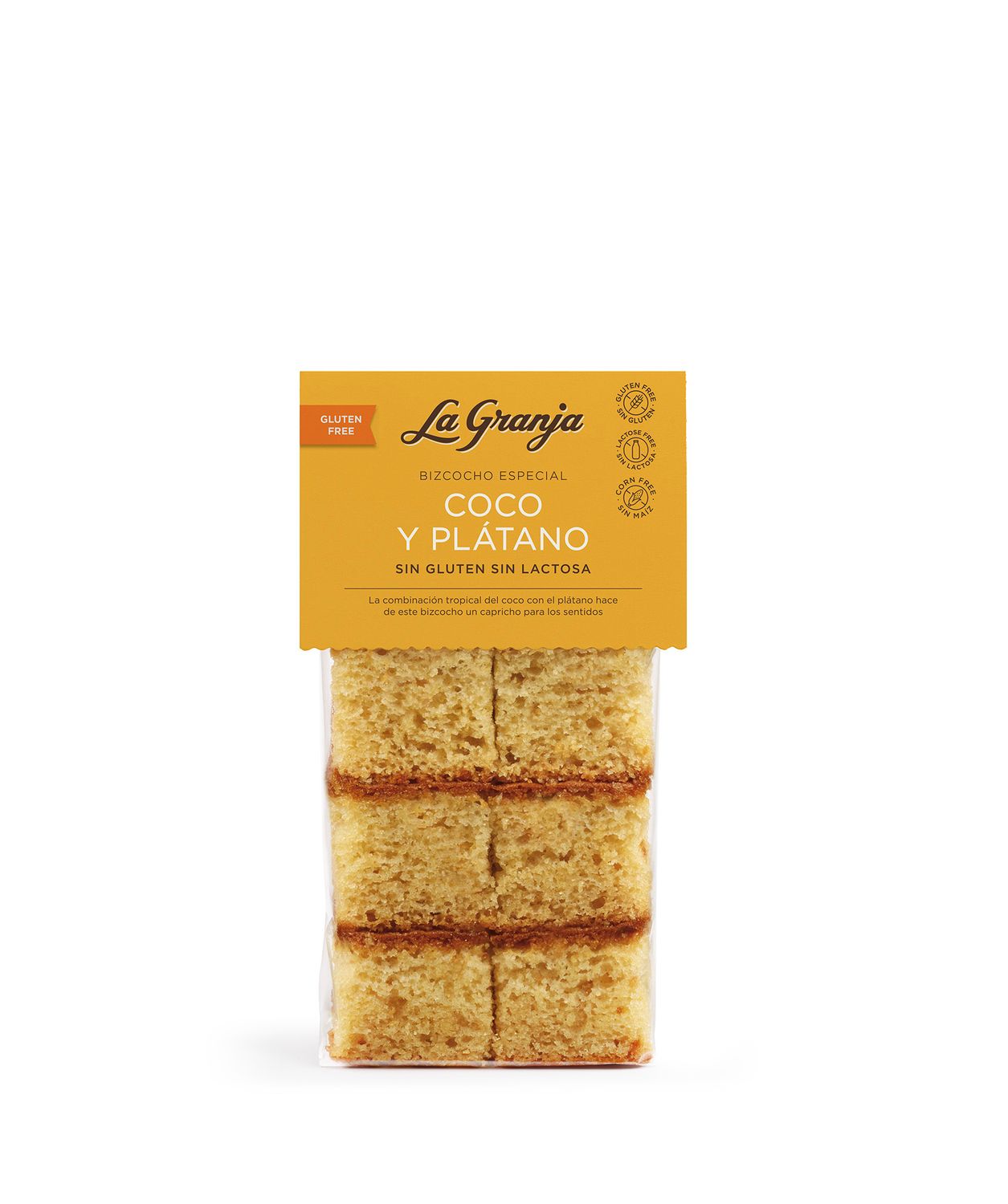 Bizcocho de coco y plátano LA GRANJA 350 g.