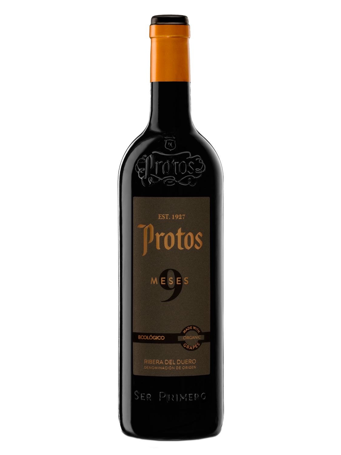 Vino tinto ecológico tempranillo 9 meses D.O. Ribera de Duero PROTOS 75 cl.