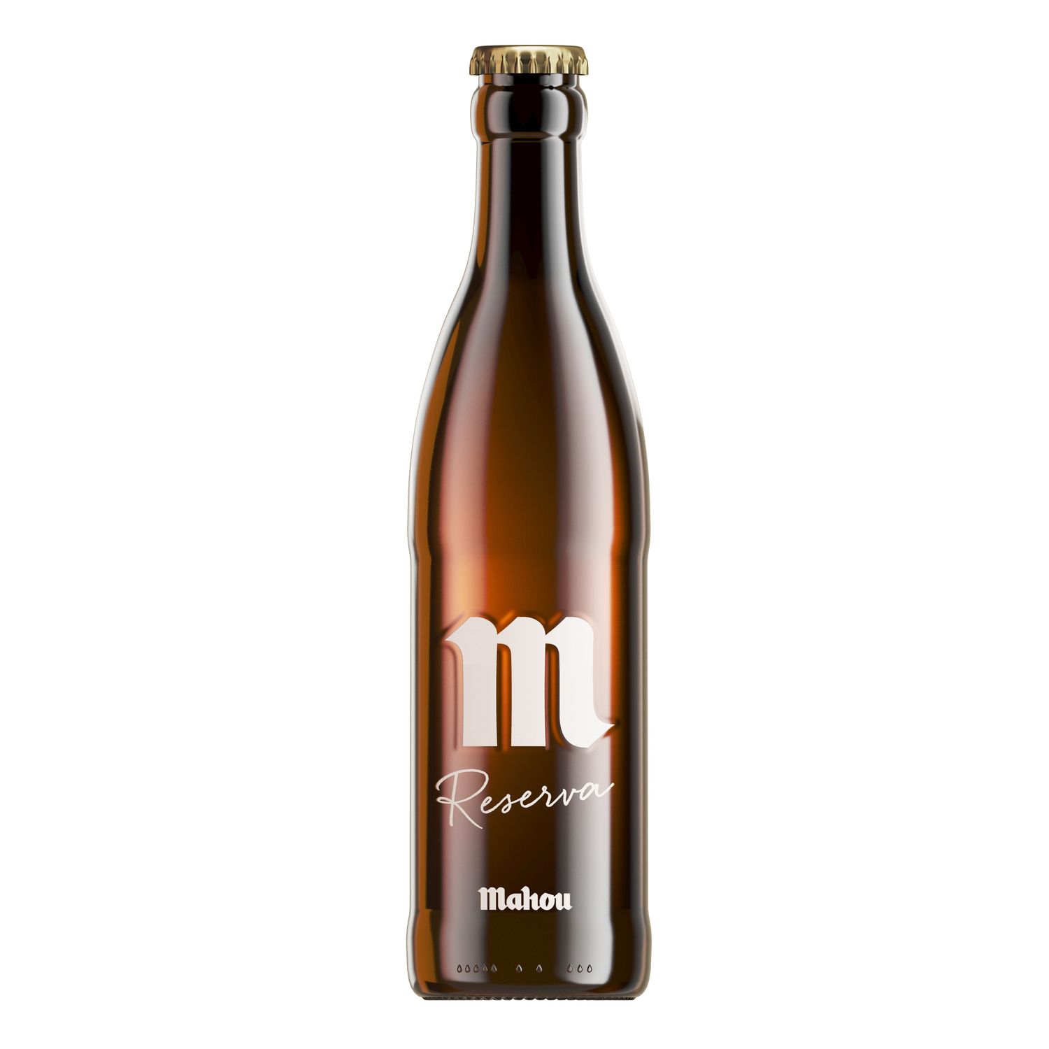 Cerveza reserva MAHOU 33 cl.