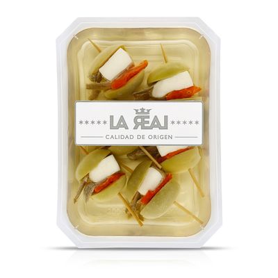 Bocado gordal (queso, anchoa y tomate) LA REAL 6 uds.