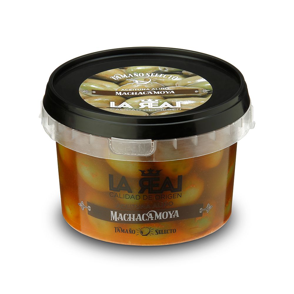 Aceituna machacamoya LA REAL 300 g.