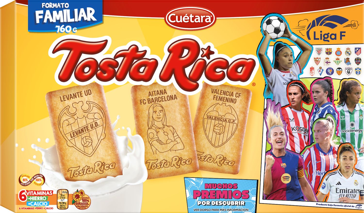 Galletas Tosta Rica CUETARA 760 g.