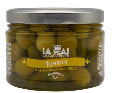 Kimbito manzanilla+pepinillo LA REAL 500 g.