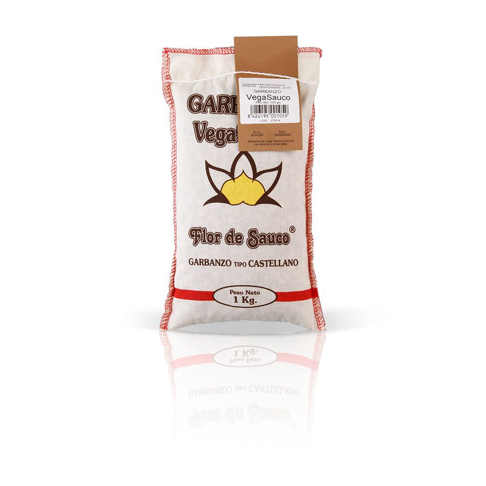 Garbanzo tipo castellano de Vega Sauco FLOR DE SAUCO 1 Kg.