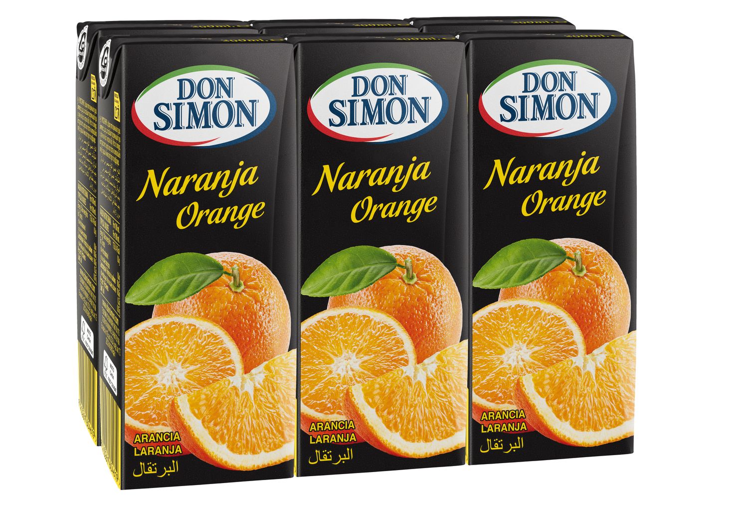 Zumo naranja y mandarina DON SIMON 6x200 ml.
