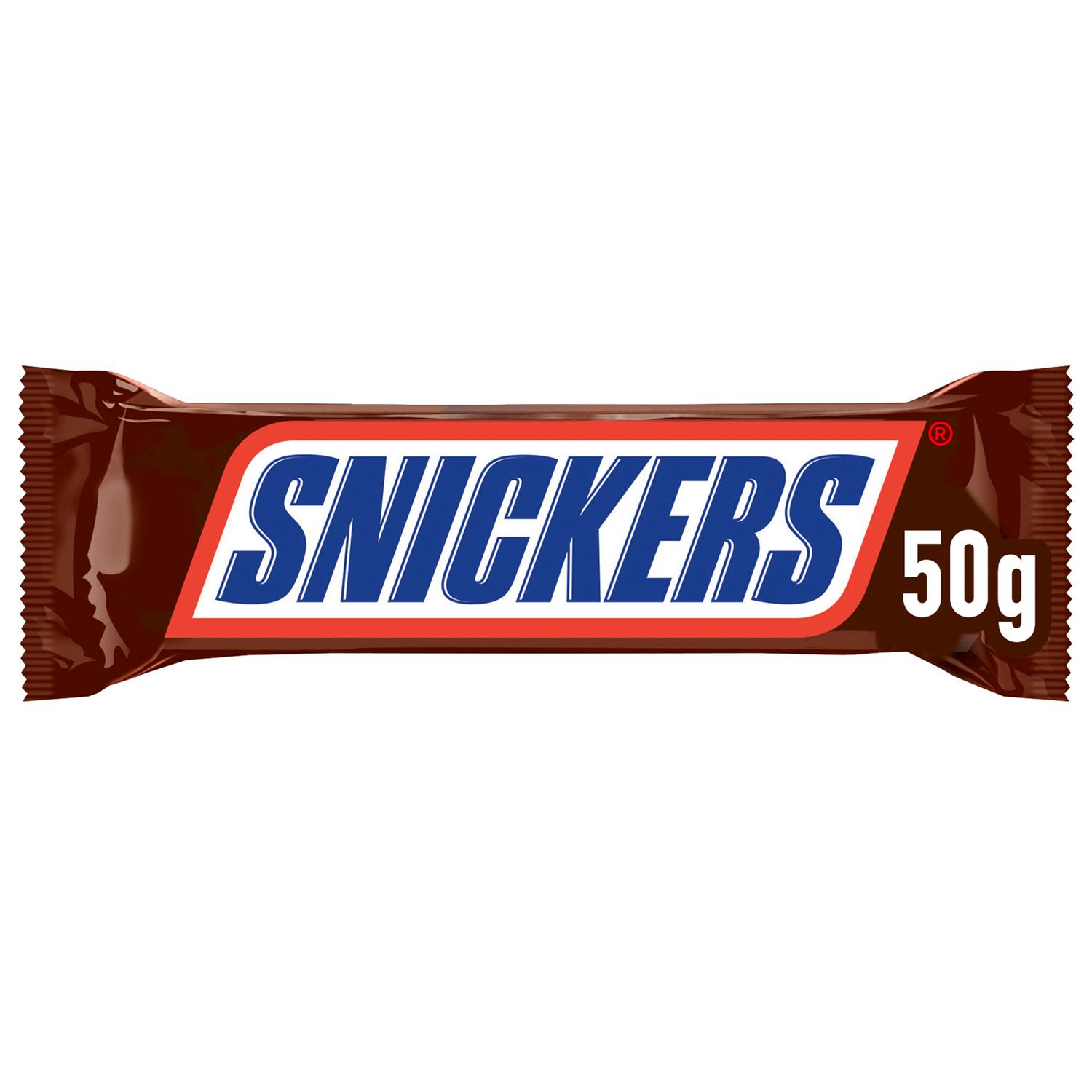 Barritas de chocolate y crema de cacahuete SNICKERS 50 g.