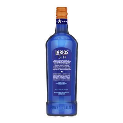 Ginebra LARIOS 12 mediterránea destilada con flor de azahar 70 cl.