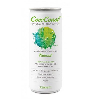 Agua natural de coco COCOCOAST 320 ml.