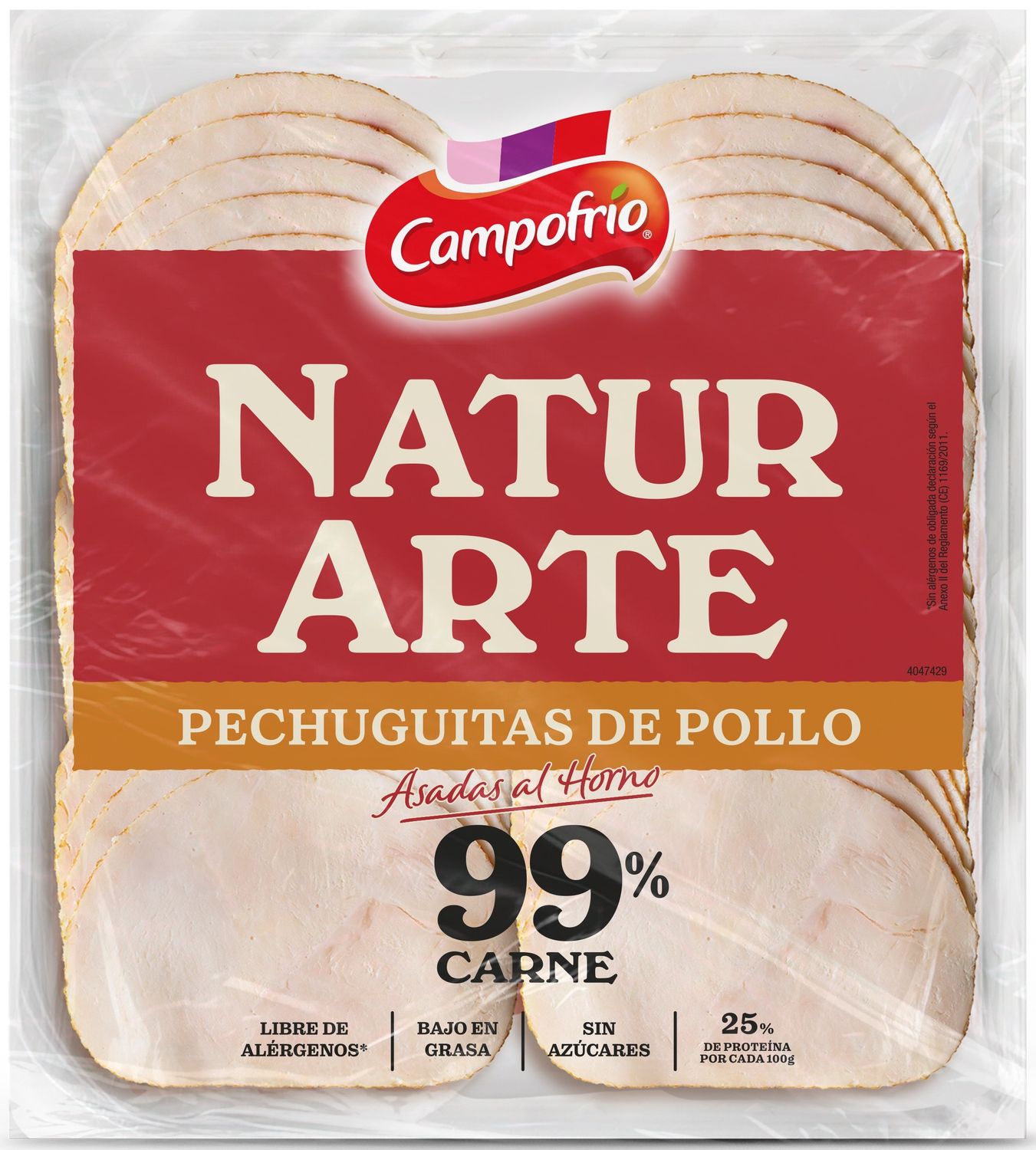 Pechuguitas de pollo Naturarte CAMPOFRIO 90 g.