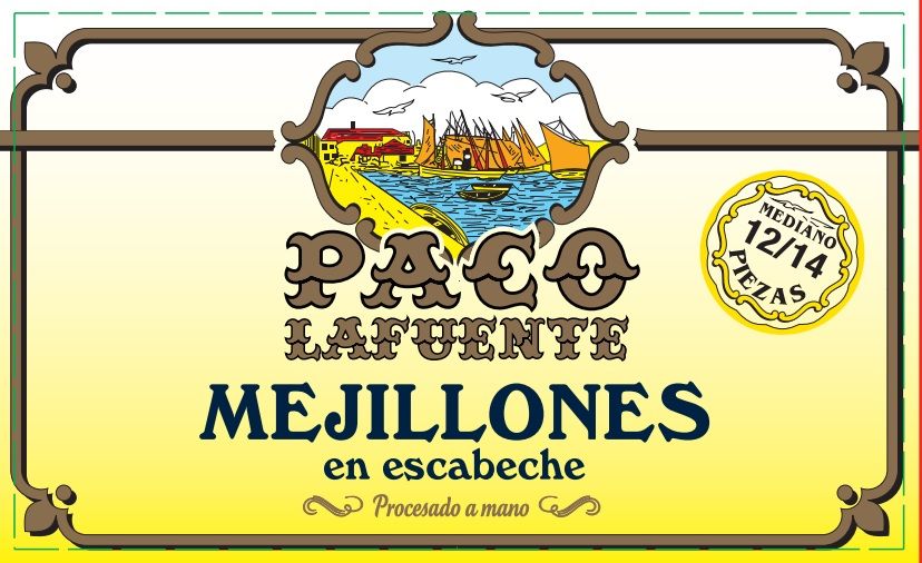 Mejillones en escabeche PACO LAFUENTE 115 g.
