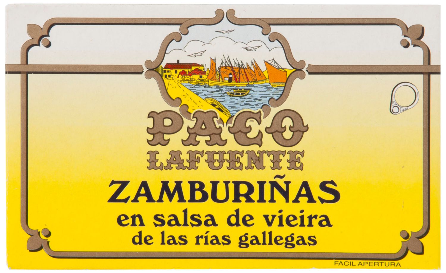 Zamburiñas de las rías gallegas en salsa de vieira PACO LAFUENTE 115 g.
