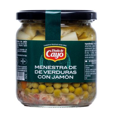 Menestra de verduras con jamón VIUDA DE CAYO 350 g.