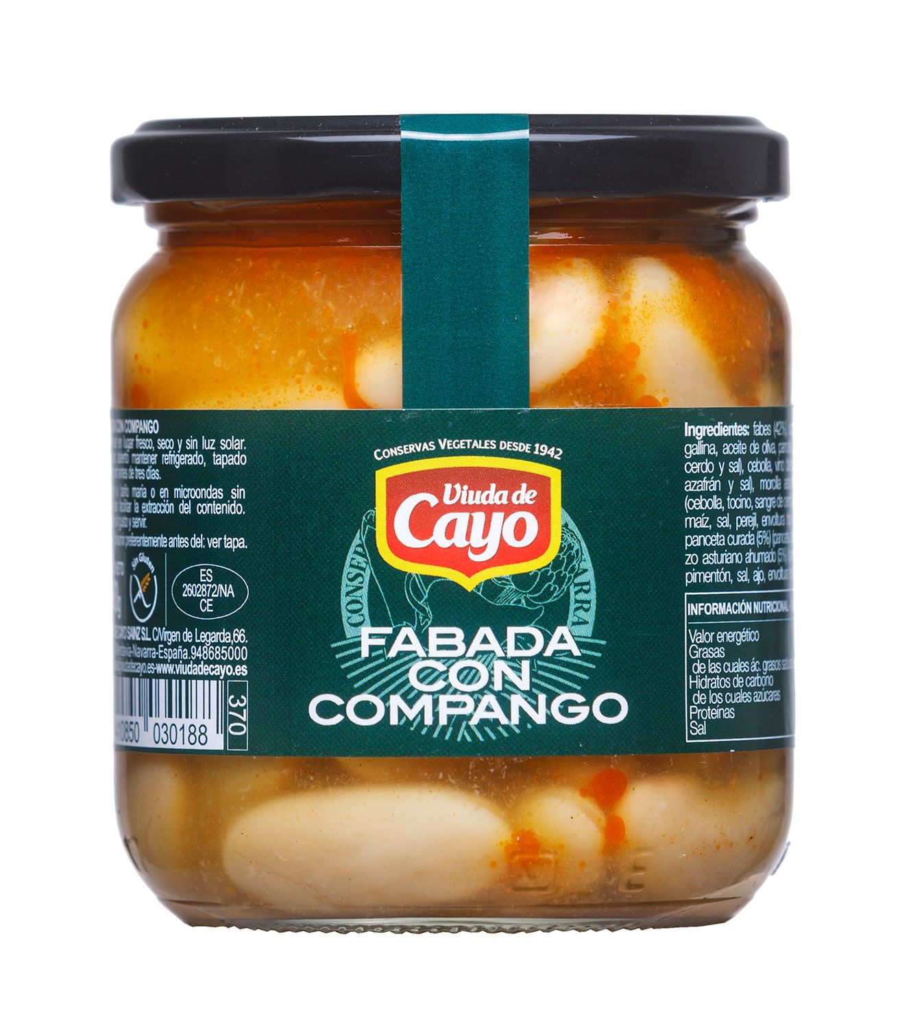 Fabada con compango VIUDA DE CAYO 360 g.