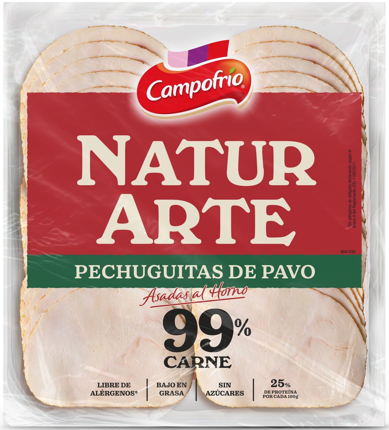 Pechuguitas de pavo asadas al horno CAMPOFRIO 90 g.