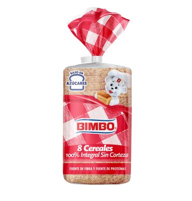 Pan del molde SILUETA 8 cereales sin corteza.